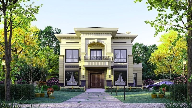 日照中式合院住宅，开放庭院与邻里乡亲更亲近